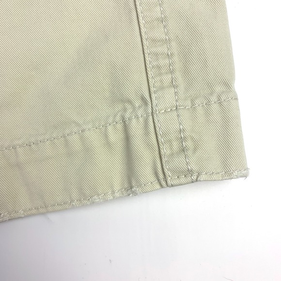 American Eagle Outfitters AEO Longer Length Mens Shorts Sz 28 Flat Front Chino - Picture 3 of 16